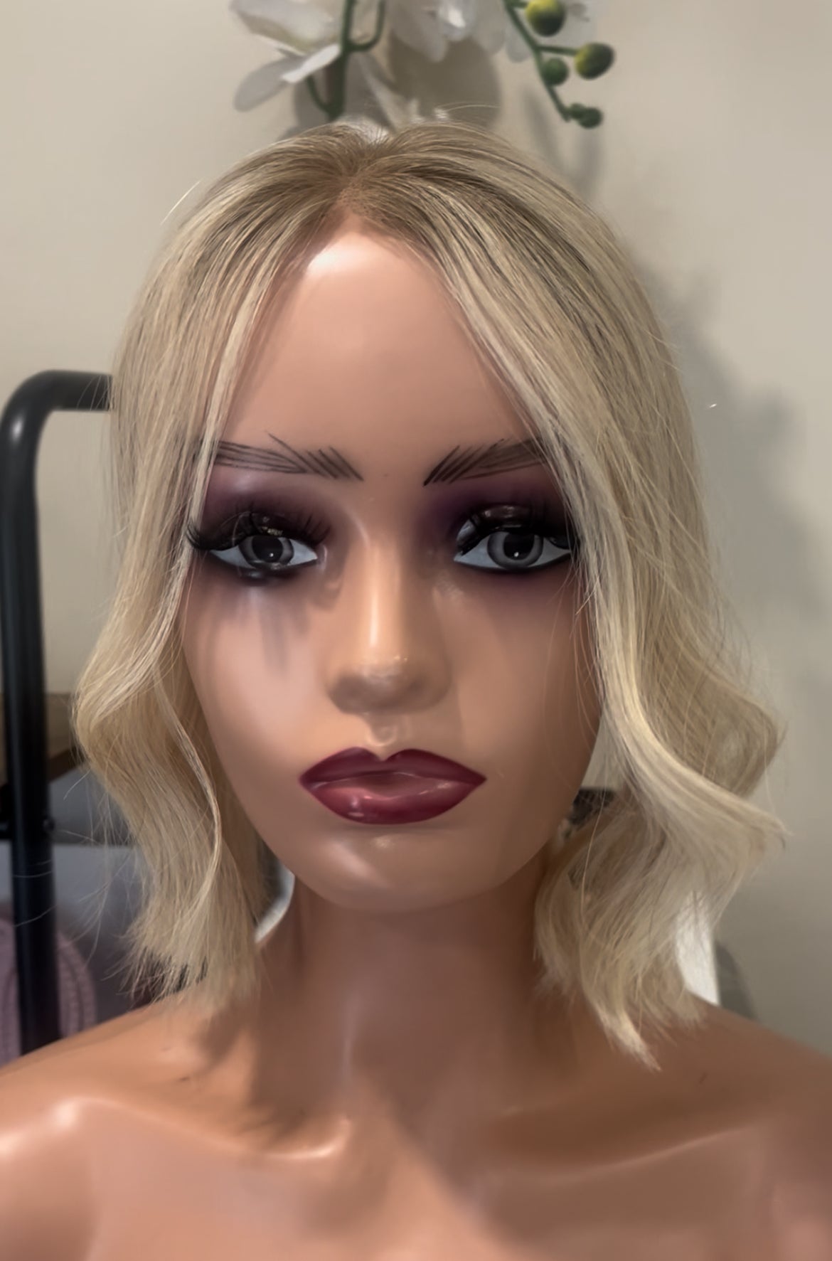 The AJ Hairline Human Hair Enhancer 14inch Dark Blonde Root Melt