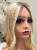 The AJ Luxe Human Hair Enhancer Dark Blonde Root Melt 14 inches