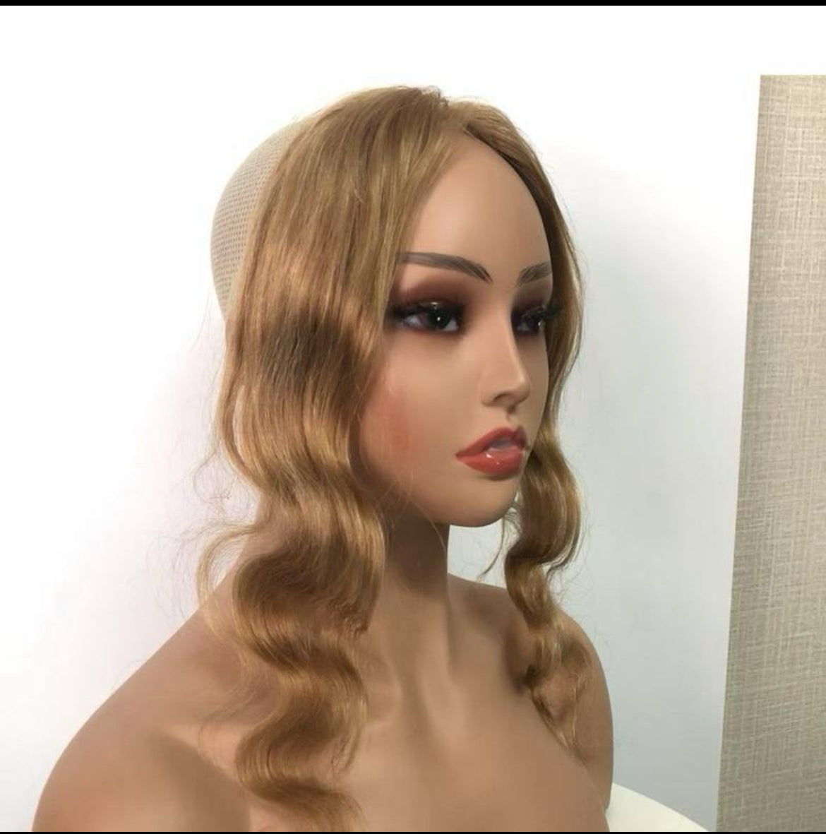 The AJ Hairline Human Hair Enhancer 12inch Champagne Blonde-please note this is a special order shade and can take up to 28days for delivery