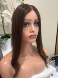 The AJ Hairline Human Hair Enhancer 14inch Velvet Brown