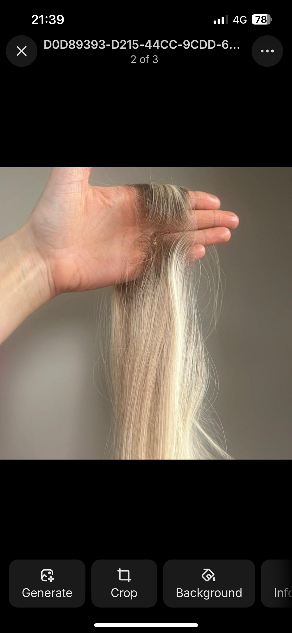 The AJ Hairline Human Hair Enhancer 12inch Dark Blonde Root Melt