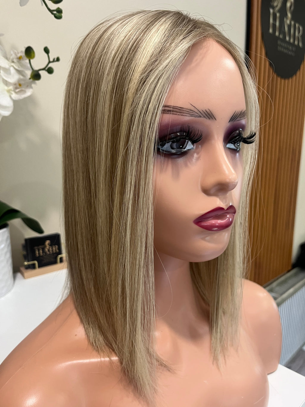The AJ Seamless Human Hair Enhancer Rooted Ash Blonde 12 inches