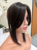 The AJ Frontal Human Hair Enhancer in Midnight Brown