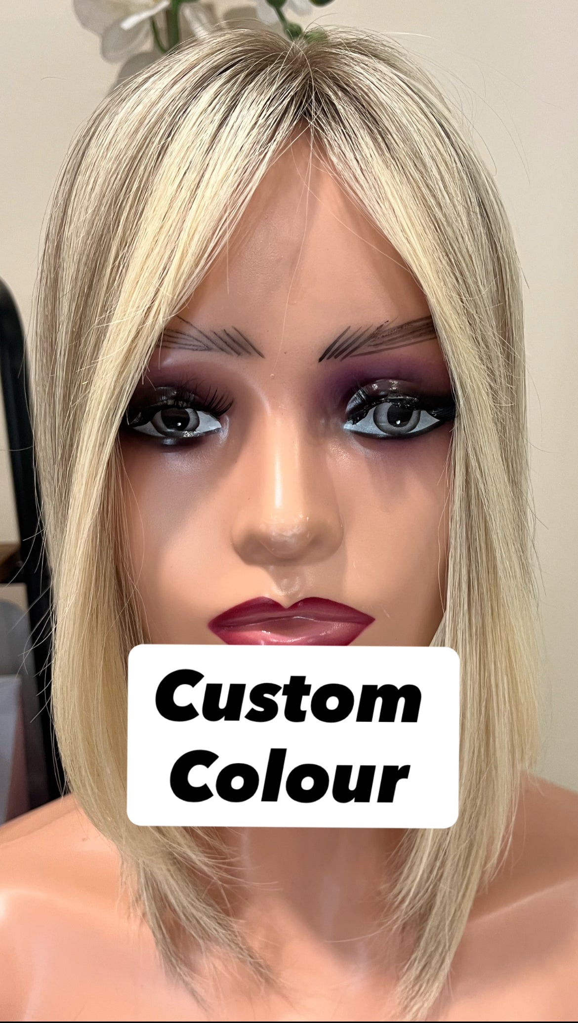 The AJ Frontal Human Hair Enhancer in Custom Colour 12 inches