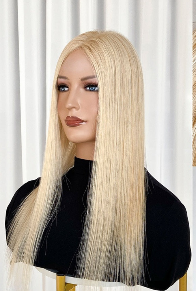 The AJ Ultra Lightweight Human Hair Enhancer 14inch Golden Honey Blonde