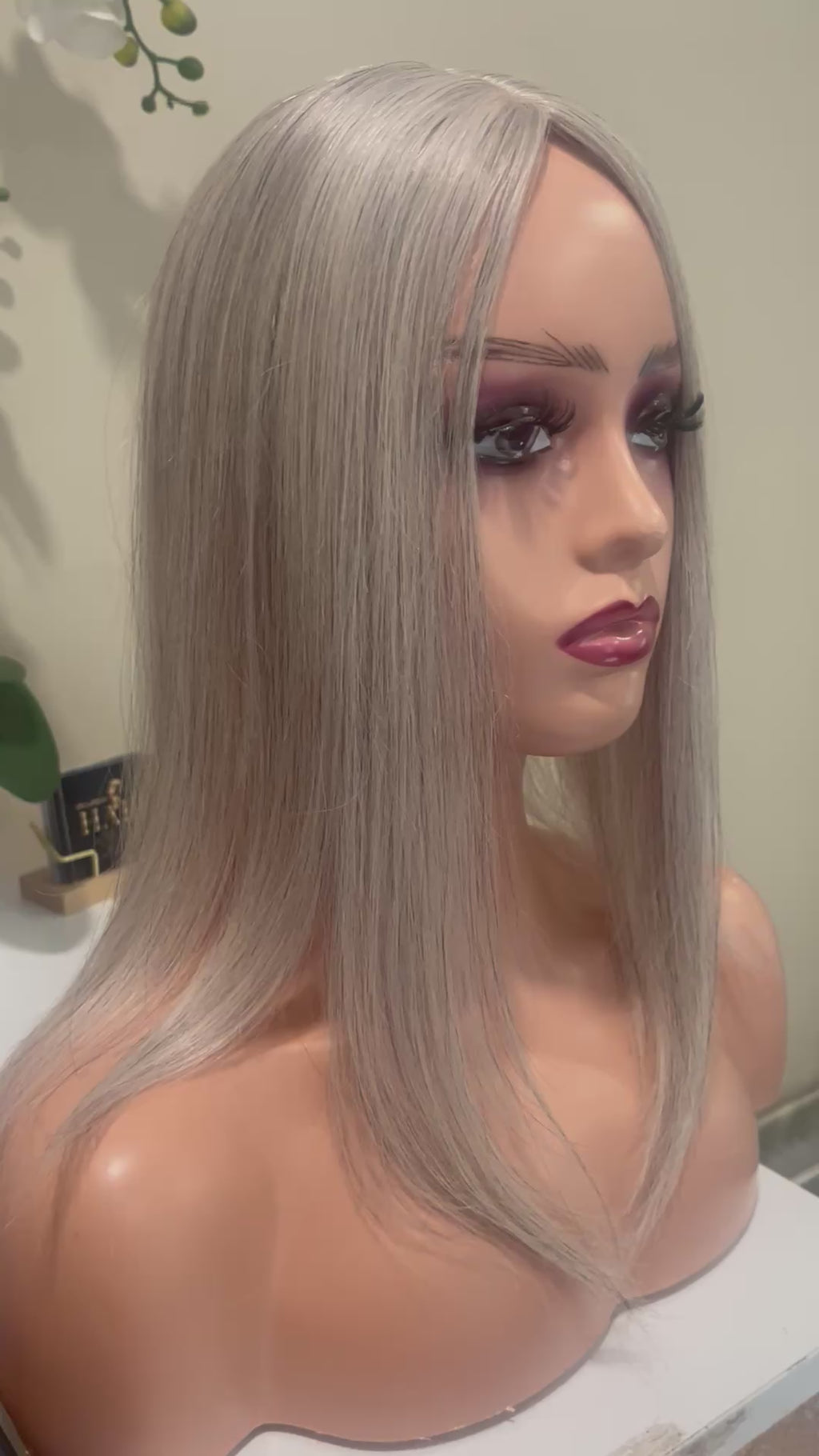 The AJ Ultra Lightweight Human Hair Enhancer 16inch Iced Pearl