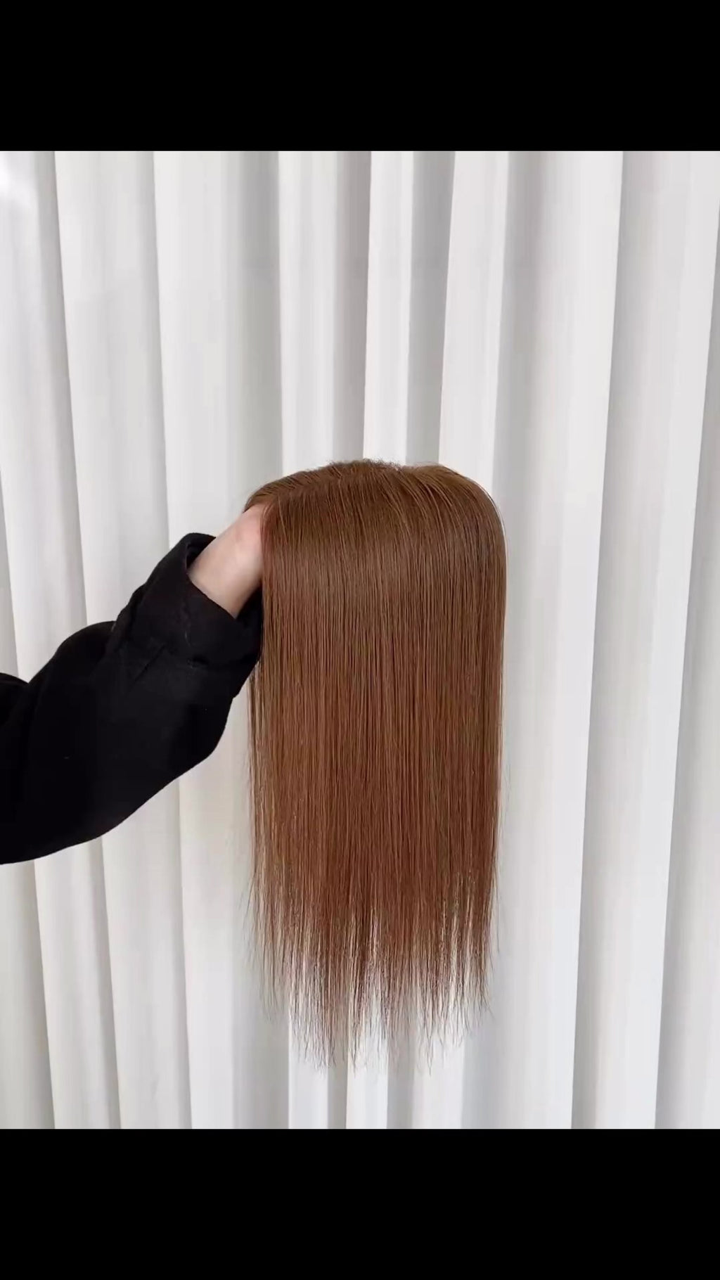 The AJ Ultra Lightweight Human Hair Enhancer 16inch Golden Copper Brown