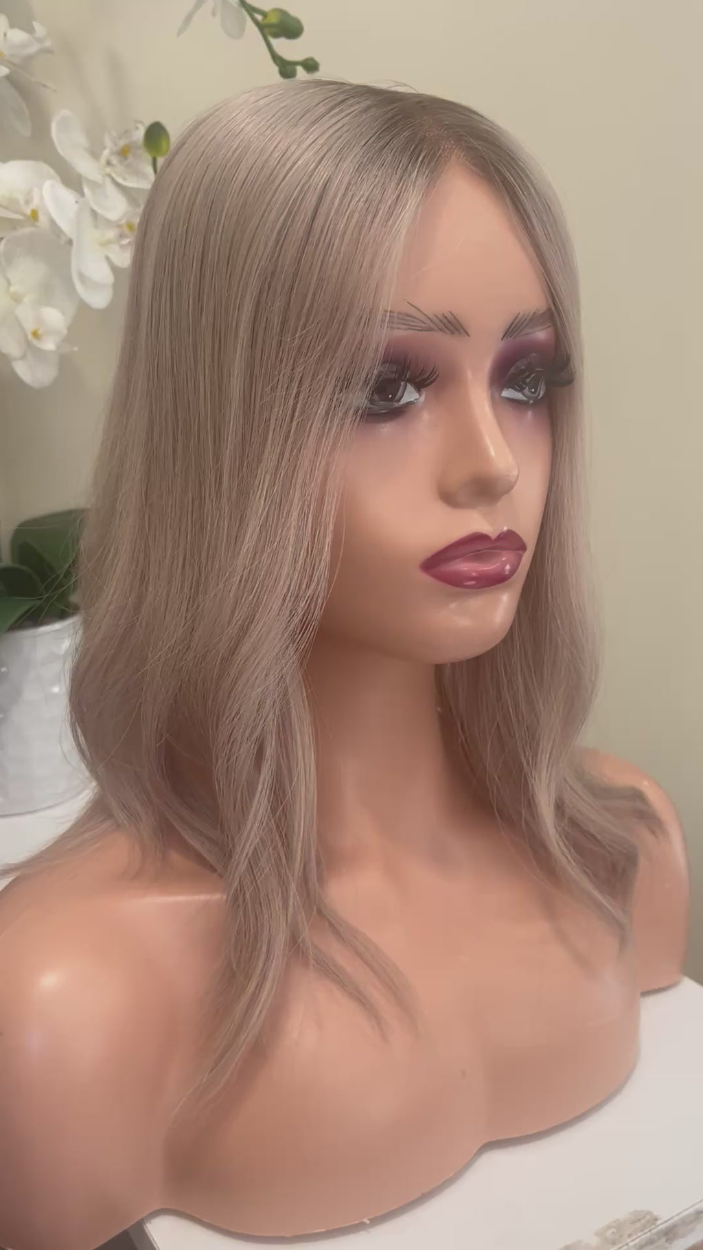 The AJ Seamless Human Hair Enhancer Rooted Cool Beige Blonde 14 inches